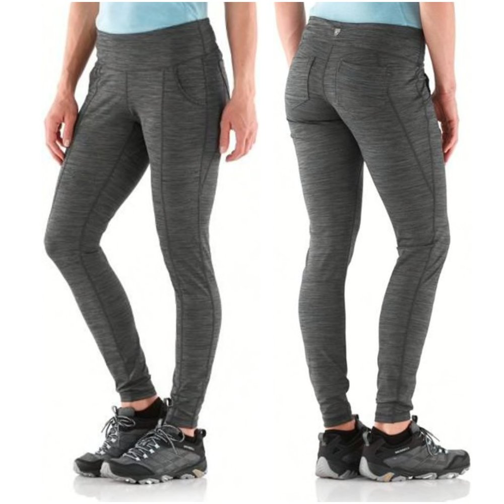 KUHL Skulpt Skinny Pants charcoal gray XS stretch pockets leggings active hiking